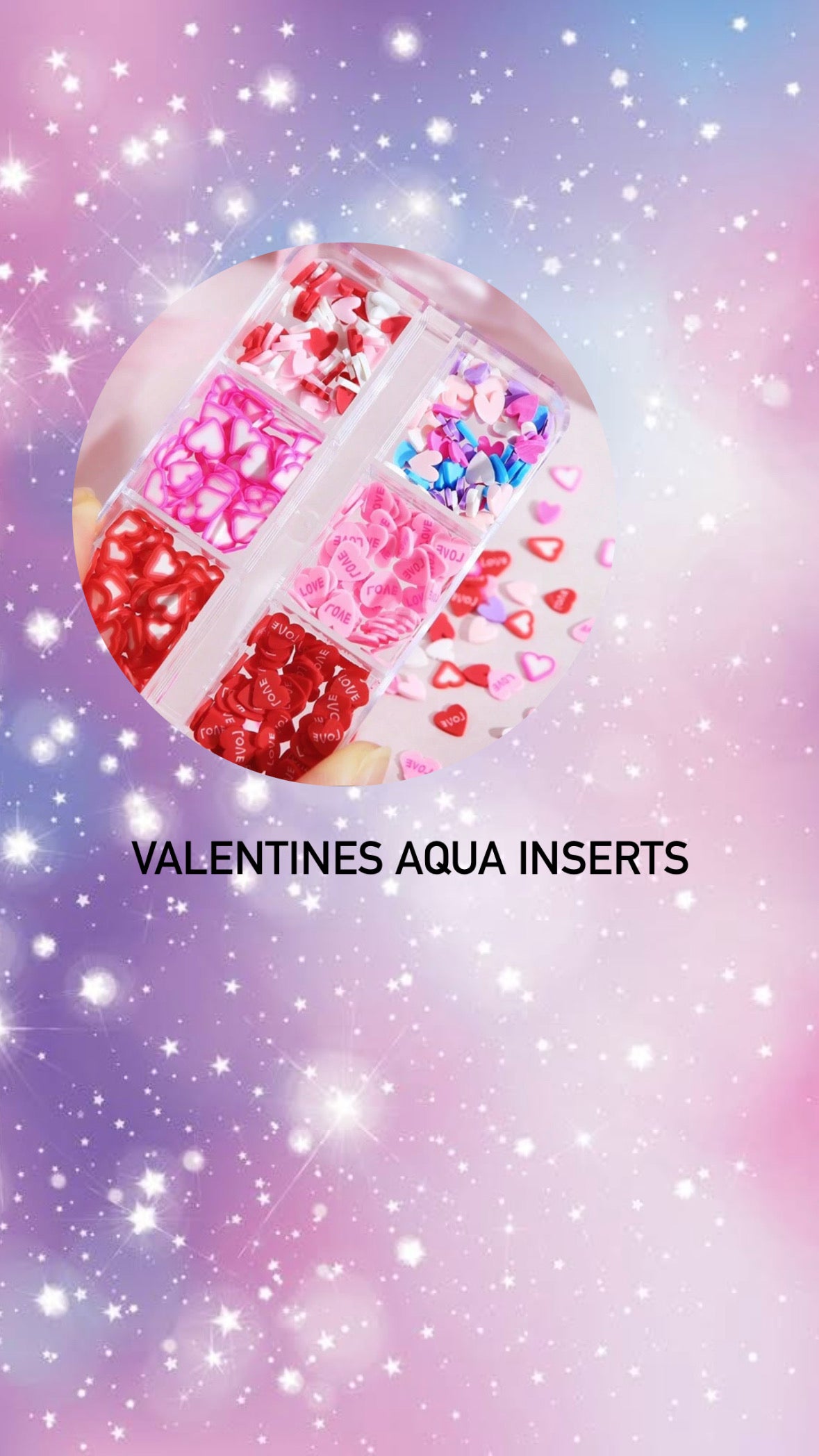 Valentines Aqua inserts